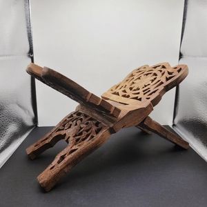 Vintage Foldable Wood Book Holder